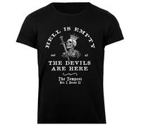 Hell is Empty All The Devils T-Shirt Femme Noir en Coton Basique Basic Cotton Black Women's T-Shirt