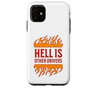 Hell is Other Drivers Funny Road Rage Bad Driver Angry Drive Coque pour iPhone 11