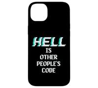 Hell is Other People Code Programmateur d'ordinateur Amusant Coque pour iPhone 14 Plus