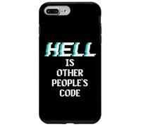 Hell is Other People Code Programmateur d'ordinateur Amusant Coque pour iPhone 7 Plus/8 Plus