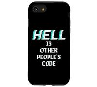 Hell is Other People Code Programmateur d'ordinateur Amusant Coque pour iPhone SE (2020) / 7/8
