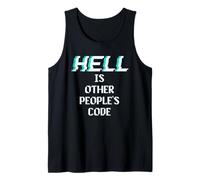 Hell is Other People Code Programmateur d'ordinateur Amusant Débardeur