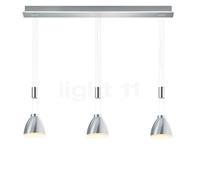 Hell Leni Suspension LED 3 foyers nickel Ce luminaire comporte des modules à LED prémontés de classes énergétiques A A++, A+, A