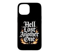 Hell Lost Another One - Fire Graphic Christian Faith Black Coque pour iPhone 15
