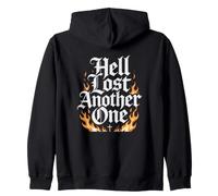 Hell Lost Another One - Fire Graphic Christian Faith Black Sweat à Capuche