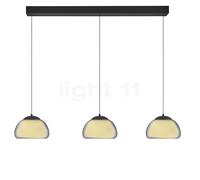 HELL Luxxo Suspension LED carré, 3 sources lumineuses avec variateur, 20636/3-06,
