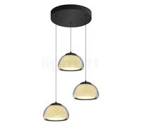 HELL Luxxo Suspension LED rond, 3 sources lumineuses, 20637/3-06,
