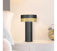 Hell Mesh Lampe rechargeable LED, noir/doré - 24 cm Ce luminaire comporte des modules à LED prémontés de classes énergétiques A A++, A+, A