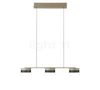 Hell Mesh Suspension LED 3 foyers, sable Ce luminaire comporte des modules à LED prémontés de classes énergétiques A A++, A+, A