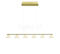 Hell Mona Suspension LED laiton mat - 114 cm Ce luminaire comporte des modules à LED prémontés de classes énergétiques A A++, A+, A