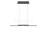 Hell More Suspension LED anthracite mat - 87 cm Ce luminaire comporte des modules à LED prémontés de classes énergétiques A A++, A+, A