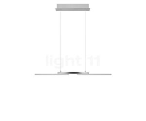 Hell More Suspension LED nickel mat - 87 cm Ce luminaire comporte des modules à LED prémontés de classes énergétiques A A++, A+, A