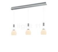Hell Sam Suspension LED 3 foyers nickel mat/chrome Ce luminaire comporte des modules à LED prémontés de classes énergétiques A A++, A+, A