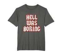 Hell Was Boring Gothique Grunge Diable Satan Egirl Eboy T-Shirt
