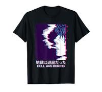 Hell Was Boring Vaporwave Aesthetic Anime Boy T-Shirt