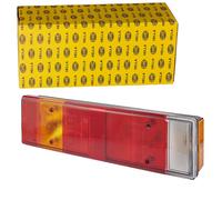 HELLA 2Vp 007 323-011 Feu Arrière - Illumination - 24/12V - Montage En Saillie/Vissé - Couleur Du Voyant: Multicolore - Fiche: Type De Vis - Gauche/Droite - Quantité: 1