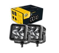 HELLA 1Fa 358 176-821 Led-Projecteur Longue Portée - Black Magic Cube Kit 3.2" - 12/24V