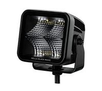 HELLA 1Fa 358 176-851 Led-Projecteur Longue Portée - Black Magic Cube 3.2" - 12/24V - Montage En Saillie/Vissé - Éclairage Du Champs Proche - Câble: 500Mm - Fiche: Fiche Deutsch
