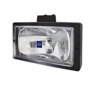 HELLA 1Fe 006 300-041 Halogène-Projecteur Longue Portée - Jumbo 220 - 24/12V - Rectangulaire - Chiffre De Référence: 37.5 - Vissé - Disperseur À Motifs - Couleur Du Voyant: Limpide - Droite/Gauche