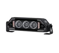 Hella 1FF 359 100-011 Barre Lumineuse LED - DynaRay 9,6" FL - 12/24 V - 1000 LM - Slim - Numéro de référence : 17,5 - ECE - Diffuseur Transparent - Blanc - Couleur de la lumière : Blanc/Jaune (Ambre