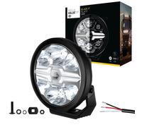 Hella 1FJ 357 199-041 LED-Projecteur longue portée - Blade Black 9" - 12/24V - rond - Chiffre de référence: 25 - limpide - Couleur lumineuse: blanc - Câble: 500mm - côté frontal