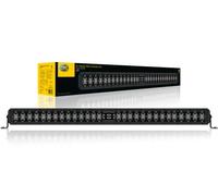 HELLA 1FJ 358 196-411 LED-Projecteur longue portée - Black Magic Double Row Lightbar 30" - 12/24V - 7900lm - version double - Chiffre de référence: 45 - Montage en saillie/Raccord fileté - ECE
