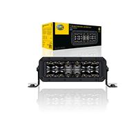 HELLA 1FJ 358 196-451 LED-Projecteur longue portée - Black Magic Double Row Lightbar 7" - 12/24V - 2100lm - version double/rectangulaire - Chiffre de référence: 30