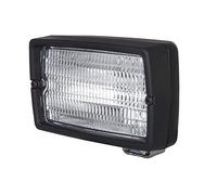 HELLA 1GA 005 060-001 Phare de travail Halogène - Master 5060 - 12/24V - Montage en saillie/vissé - debout/pendu - Éclairage à grd rayon luminieux - Fiche: Fiche plate