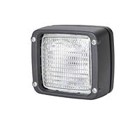 HELLA 1Ga 007 506-121 Halogène-Projecteur De Travail - Ultra Beam - 24/12V - Montage Encastré/Raccord Fileté - Fixation En Quatre Points - Éclairage Du Champs Proche - Fiche: Amp