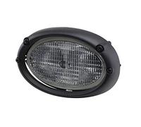 HELLA 1Ga 996 161-111 Halogène-Projecteur De Travail - Oval 100 - 12V - Montage Encastré/Raccord Fileté - Montage 2 Points - Éclairage Du Champs Proche - Fiche: Amp