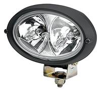 HELLA 1Ga 996 161-131 Halogène-Projecteur De Travail - Oval 100 - 12/12V - Montage En Saillie/Vissé - Debout/Support De Montage Pivotant - Éclairage À Grd Rayon Luminieux - Fiche: Amp