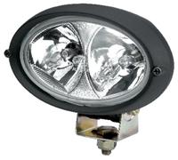 HELLA 1Ga 996 161-131 Halogène-Projecteur De Travail - Oval 100 - 12/12V - Montage En Saillie/Vissé - Debout/Support De Montage Pivotant - Éclairage À Grd Rayon Luminieux - Fiche: Amp