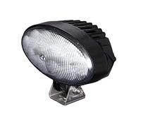 HELLA 1Gb 996 386-001 Led-Projecteur De Travail - Oval 90 - 24/12V - 2000Lm - Montage En Saillie/Vissé - Support De Montage Pivotant - Éclairage Du Champs Proche - Câble: 200Mm - Fiche: Fiche Deutsch