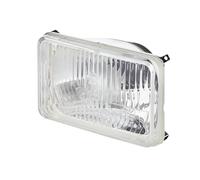 HELLA Halogène Optique, projecteur principal - 12V / 24V - rectangulaire - Chiffre de référence: 12.5 - limpide - Fiche: Fiche plate - droite/gauche - Quantité: 1 - 1LB 003 177-081