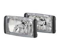 HELLA 1Nb 010 951-831 Ff/Halogène-Kit De Projecteurs Antibrouillard - Comet Ff 450 - 12/24V - Rectangulaire - Montage En Saillie - Couleur Du Voyant: Limpide - Gauche/Droite - Kit - Quantité: 2