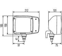 Hella 1SA 996 120-087 - Projecteur principal