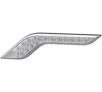 HELLA 2Ba 013 334-051 Feu Clignotant - Shapeline Style Wing - Led - 24/12V - Vissé/Montage En Saillie - Couleur Du Voyant: Limpide - Fiche: Amp - 2Pôle - Avant Gauche - Quantité: 1