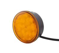 HELLA 2Ba 959 011-301 Feu Clignotant - Led - 24V - Montage En Saillie/Vissé - Couleur Du Voyant: Jaune - Câble: 2500Mm - Fiche: Extrémités De Câble Ouvertes - Arrière - Quantité: 1