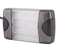 HELLA 2Ba 980 607-201 Feu Clignotant - Duraled - Led - 24/12V - Montage En Saillie/Vissé - Couleur Du Voyant: Limpide - Câble: 2500Mm - Fiche: Extrémités De Câble Ouvertes - Arrière - Quantité: 1