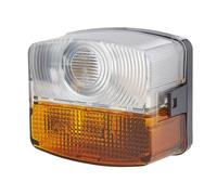 HELLA Feu clignotant - Halogène - 12V / 24V - Montage en saillie/Raccord fileté - Fiche: Fiche plate - droite - Quantité: 1 - 2BE 003 182-101