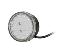 HELLA 2Be 980 690-101 Led-Feu Diurne - 24V - Rond - Couleur Du Voyant: Limpide - Couleur Led: Blanc/Jaune - Câble: 2500Mm - Côté Conducteur + Passager Av. - Quantité: 1