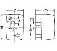 HELLA 2BM 002 652-051 Feu clignotant supplémentaire
