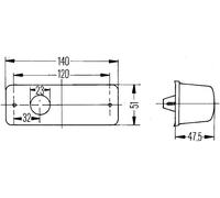 HELLA 2BM006692-077 Cadre. projecteur longue portée