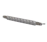 HELLA Feu stop additionnel - LED - 12V - vissé/Montage en saillie - Couleur du voyant: gris fumée - Câble: 3000mm - Fiche: extrémités de câble ouvertes - arrière - 2DA 343 106-021