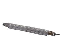 HELLA 2Da 343 106-031 Feu Stop Additionnel - Led - 24V - Montage En Saillie/Vissé - Couleur Du Voyant: Gris Fumée - Couleur Led: Rouge - Câble: 3000Mm - Fiche: Extrémités De Câble Ouvertes - Arrière