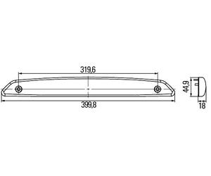 HELLA 2DA343800-047 Optique. projecteur longue portée
