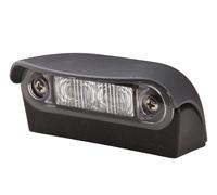 HELLA 2Ka 959 640-601 Feu Éclaireur De Plaque - Led - 12/24V - Montage En Saillie/Raccord Fileté - Couleur Du Voyant: Limpide - Câble: 2500Mm - Extérieur/Arrière - Quantité: 1