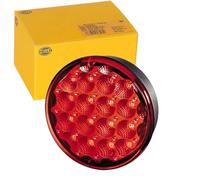 HELLA 2Ne 344 200-091 Feu Antibrouillard Arrière - Led - 24/12V - Montage En Saillie - Couleur Du Voyant: Rouge - Câble: 500Mm - Fiche: Extrémités De Câble Ouvertes - Droite/Gauche