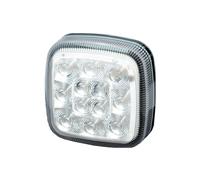 HELLA 2Pf 013 325-011 Feu De Position - Shapeline Style Wing - Led - 24/12V - Collé/Montage En Saillie - Couleur Du Voyant: Limpide - Couleur Led: Blanc - Fiche: Amp - Avant Gauche - Quantité: 1