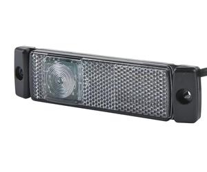 HELLA 2Pg 008 645-321 Feu De Position - Led - 24V - Montage En Saillie/Raccord Fileté - Couleur Du Voyant: Limpide - Couleur Led: Blanc - Câble: 300Mm - Gauche/Avant/Droite - Quantité: 1